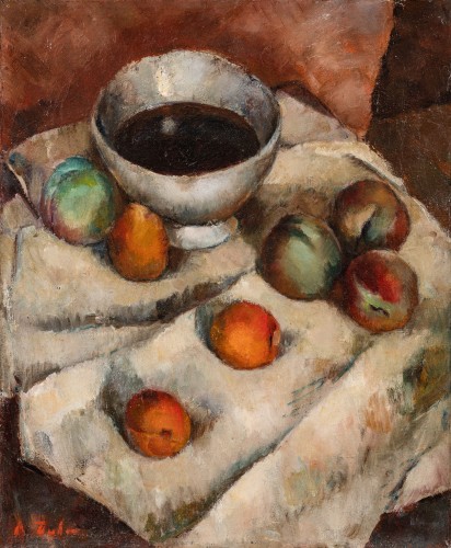 Nature morte au bol et aux pêches